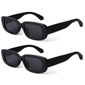BRAND NEW Black Rectangular Sunglasses
